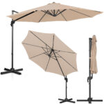 10250525 parasol ogrodowy na wysiegniku bocznym uchylny okragly sr 300 cm kremowy ean 4062859088147 hurtownia sklep