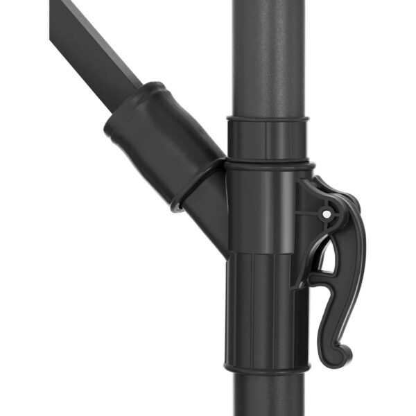 Parasol ogrodowy na wysięgniku okrągły uchylny śr. 300 cm niebieski 8 10250537 6