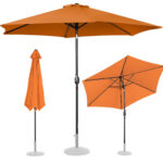 10250541 parasol ogrodowy okragly duzy uchylny z korbka sr 300 cm pomaranczowy ean 4062859088307 hurtownia sklep