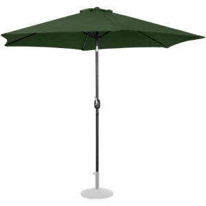 Parasol ogrodowy okrągły duży uchylny z korbką śr. 300 cm zielony 14 Parasol ogrodowy okrągły duży uchylny z korbką śr. 300 cm zielony - obrazek 4