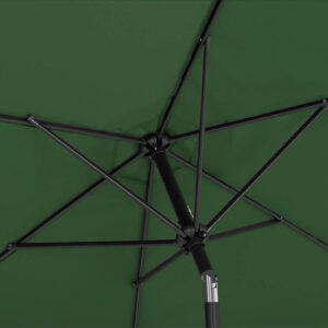 Parasol ogrodowy okrągły duży uchylny z korbką śr. 300 cm zielony 18 Parasol ogrodowy okrągły duży uchylny z korbką śr. 300 cm zielony - obrazek 8