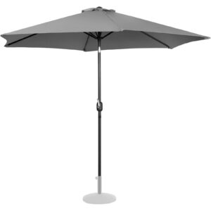 Parasol ogrodowy okrągły duży uchylny z korbką śr. 300 cm ciemnoszary 14 Parasol ogrodowy okrągły duży uchylny z korbką śr. 300 cm ciemnoszary - obrazek 4