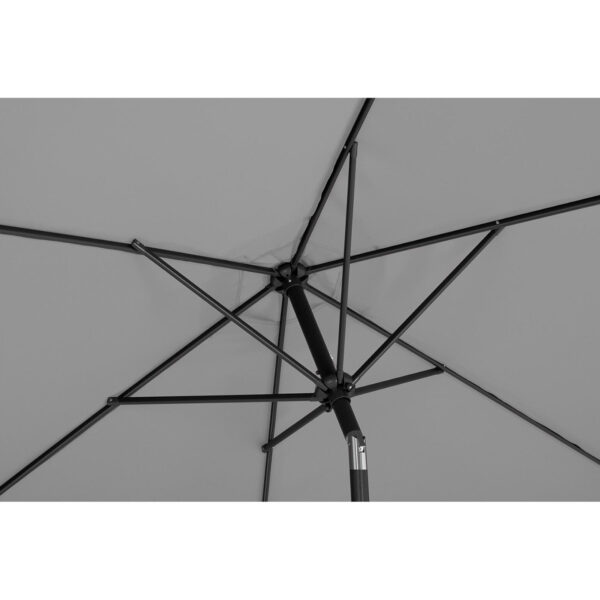 Parasol ogrodowy okrągły duży uchylny z korbką śr. 300 cm ciemnoszary 7 10250549 6