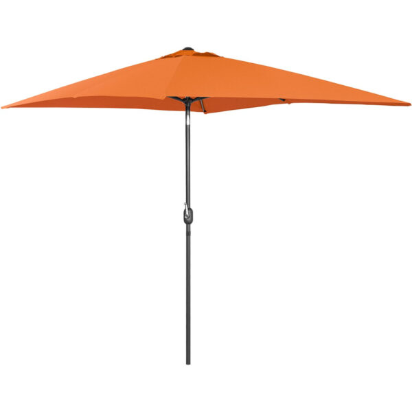 Parasol ogrodowy prostokątny uchylny z korbką 200 x 300 cm pomarańczowy 4 10250553 2