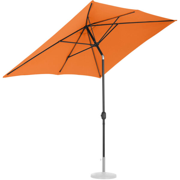 Parasol ogrodowy prostokątny uchylny z korbką 200 x 300 cm pomarańczowy 6 10250553 4