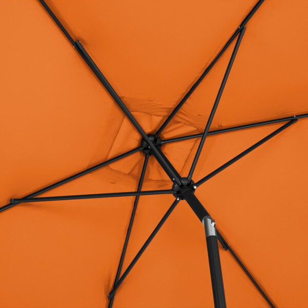 Parasol ogrodowy prostokątny uchylny z korbką 200 x 300 cm pomarańczowy 8 10250553 6