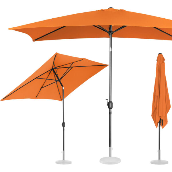10250553 parasol ogrodowy prostokatny uchylny z korbka 200 x 300 cm pomaranczowy ean 4062859088420 hurtownia sklep