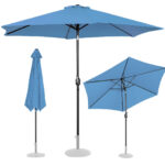 10250559 parasol ogrodowy okragly duzy uchylny z korbka sr 300 cm niebieski ean 4062859088482 hurtownia sklep