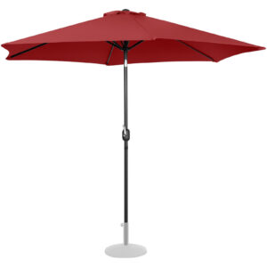 Parasol ogrodowy okrągły duży uchylny z korbką śr. 300 cm bordowy 14 Parasol ogrodowy okrągły duży uchylny z korbką śr. 300 cm bordowy - obrazek 4