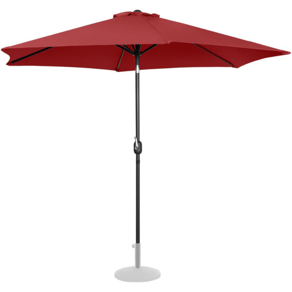 Parasol ogrodowy okrągły duży uchylny z korbką śr. 300 cm bordowy 3 10250563 2