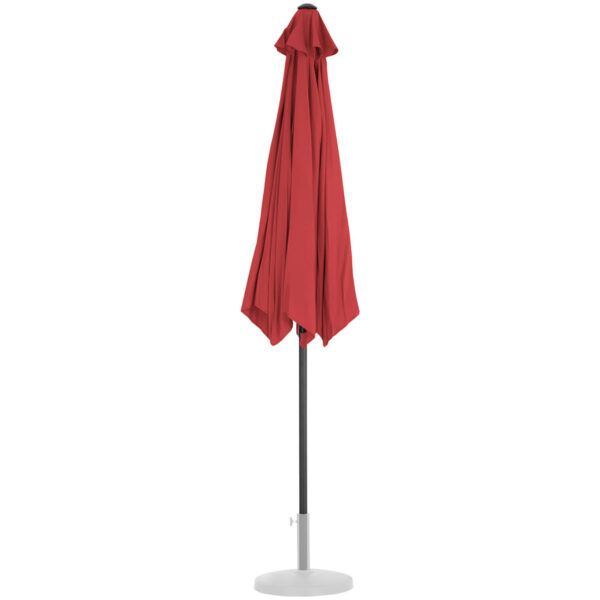 Parasol ogrodowy okrągły duży uchylny z korbką śr. 300 cm bordowy 5 10250563 4