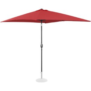 Parasol ogrodowy tarasowy prostokątny z korbką 200 x 300 cm bordowy 15 Parasol ogrodowy tarasowy prostokątny z korbką 200 x 300 cm bordowy - obrazek 5