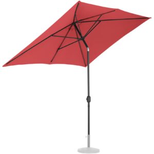 Parasol ogrodowy tarasowy prostokątny z korbką 200 x 300 cm bordowy 18 Parasol ogrodowy tarasowy prostokątny z korbką 200 x 300 cm bordowy - obrazek 8
