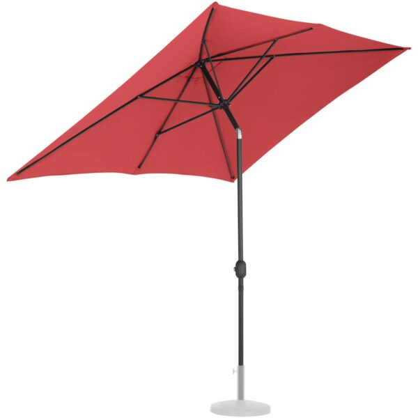 Parasol ogrodowy tarasowy prostokątny z korbką 200 x 300 cm bordowy 7 10250570 5