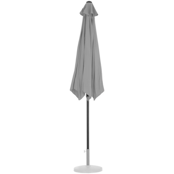 Parasol ogrodowy tarasowy okrągły uchylny z korbką śr. 270 cm ciemnoszary 5 10250573 4