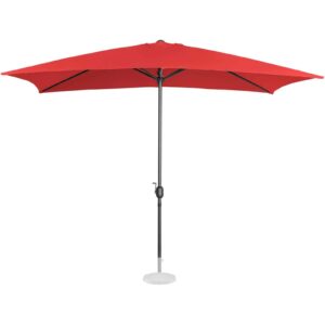 Parasol ogrodowy tarasowy prostokątny z korbką 200 x 300 cm czerwony 13 Parasol ogrodowy tarasowy prostokątny z korbką 200 x 300 cm czerwony - obrazek 4