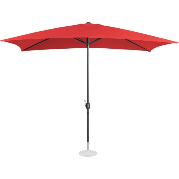 Parasol ogrodowy tarasowy prostokątny z korbką 200 x 300 cm czerwony 3 10250574 3