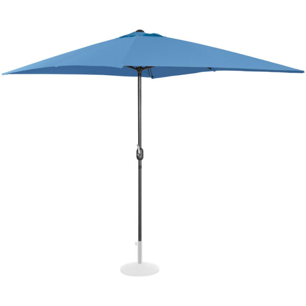 Parasol ogrodowy tarasowy prostokątny z korbką 200 x 300 cm niebieski 2 10250580 2