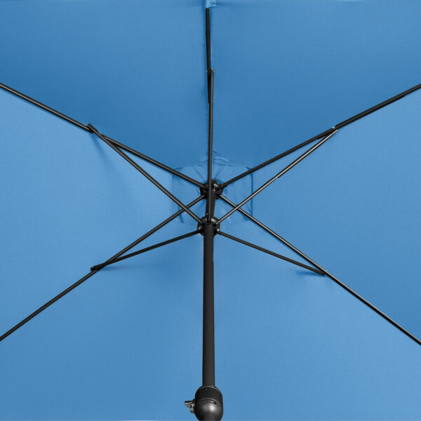 Parasol ogrodowy tarasowy prostokątny z korbką 200 x 300 cm niebieski 5 10250580 5