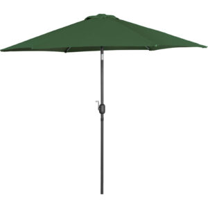 Parasol ogrodowy tarasowy okrągły uchylny z korbką śr. 270 cm zielony 14 Parasol ogrodowy tarasowy okrągły uchylny z korbką śr. 270 cm zielony - obrazek 4