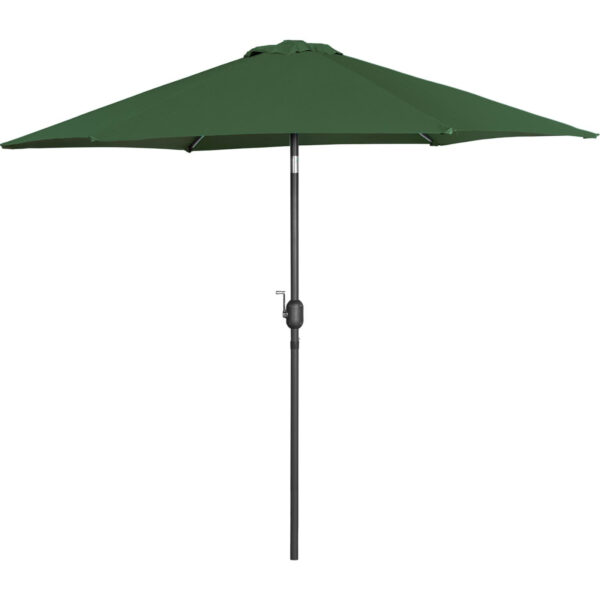 Parasol ogrodowy tarasowy okrągły uchylny z korbką śr. 270 cm zielony 3 10250586 2
