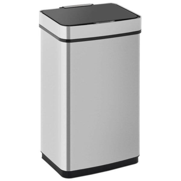 Kosz na śmieci automatyczny bezdotykowy prostokątny z czujnikiem ruchu 30 cm 60 l 1 10260207 1