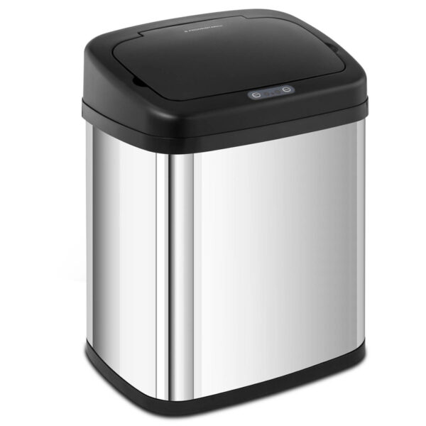 Kosz na śmieci automatyczny bezdotykowy prostokątny z czujnikiem ruchu 30 cm 20 l 1 10260212 1