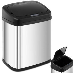 Kosz na śmieci automatyczny bezdotykowy prostokątny z czujnikiem ruchu 30 cm 20 l 5 Kosz na śmieci automatyczny bezdotykowy prostokątny z czujnikiem ruchu 30 cm 20 l - obrazek 1