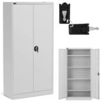 10260233 szafa biurowa metalowa na dokumenty 4 polki z drzwiami uchylnymi wys 180 cm szara ean 4062859010162 hurtownia zielona gora