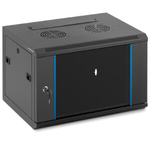 Szafa RACK serwerowa instalacyjna wisząca 19'' 6U IP20 do 60 kg 54x40x35 cm CZARNA 7 Szafa RACK serwerowa instalacyjna wisząca 19'' 6U IP20 do 60 kg 54x40x35 cm CZARNA - obrazek 2