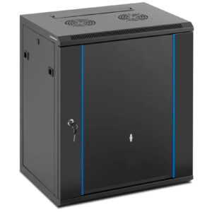 Szafa RACK serwerowa sieciowa wisząca 19'' 12U IP20 do 60 kg 54x39x62 cm CZARNA 5 Szafa RACK serwerowa sieciowa wisząca 19'' 12U IP20 do 60 kg 54x39x62 cm CZARNA - obrazek 1