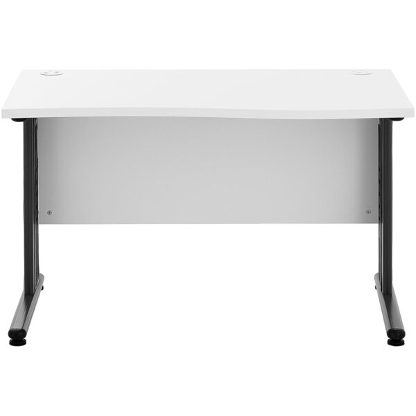Biurko komputerowe na metalowym stelażu 120 x 73 cm biało-szare 5 10260309 5