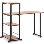 10260347 biurko komputerowe z regalem industrialne loft do biura domu 110 x 50 cm ean 4062859072818 hurtownia zielona gora