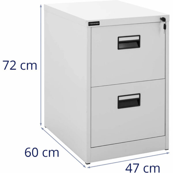 Szafka na akta dokumenty metalowa zamykana na klucz - 2 szuflady 6 10260386 6