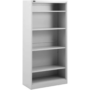 Regał metalowy na dokumenty segregatory 4 półki 90 x 40 x 180 cm 7 Regał metalowy na dokumenty segregatory 4 półki 90 x 40 x 180 cm - obrazek 2