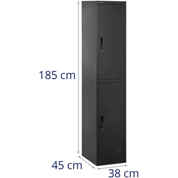 Szafa skrytkowa metalowa socjalna zamykana na klucz - 2 skrytki 6 10260392 6