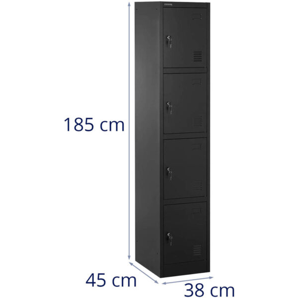 Szafa skrytkowa metalowa socjalna zamykana na klucz - 4 skrytki 6 10260395 6
