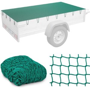 Siatka zabezpieczająca ładunek ochronna na przyczepkę 4 x 3 m zielona - obrazek 1