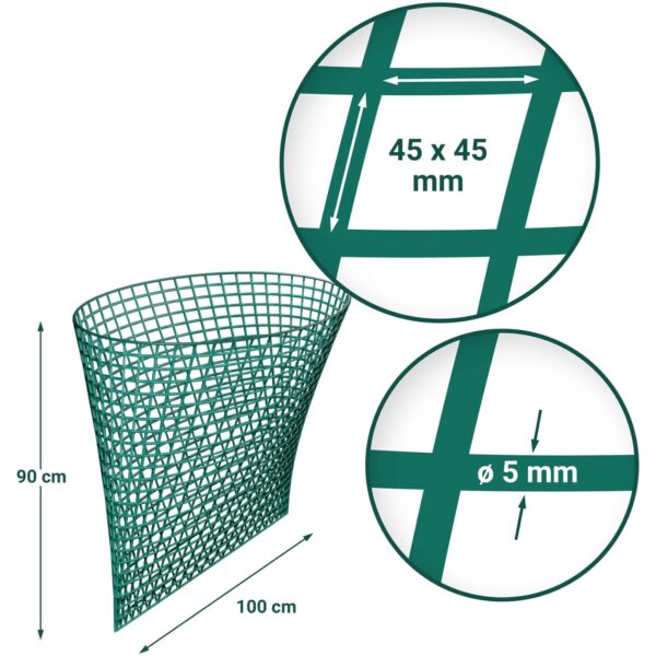 Siatka na siano w belach liście oczka 45 x 45 mm 160 x 160 x 180 cm 4 10280068 4