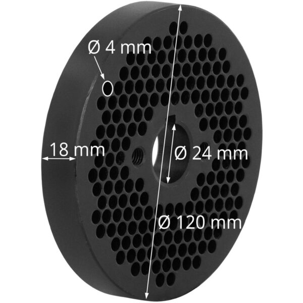Matryca sitko do pelletu pelleciarki WIE-PM-1500 WIE-PM-500 śr. 4 mm 4 10280166 4