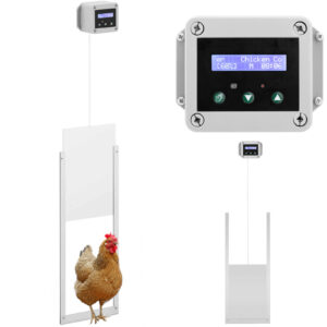 Automatyczna klapa drzwi do kurnika z czujnikiem światła zasilaniem bateryjnym 6 V LCD 5 Automatyczna klapa drzwi do kurnika z czujnikiem światła zasilaniem bateryjnym 6 V LCD - obrazek 1