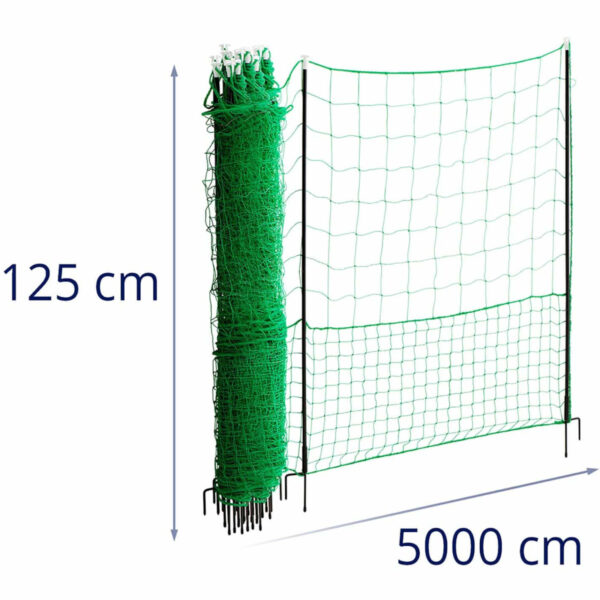 Siatka ogrodzenie ochronne hodowlane dla kur drobiu 1,25 x 50 m 7 10280302 7
