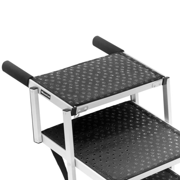 Schody dla psa do samochodu składane aluminiowe wys. 71 cm do 68 kg - 5 stopni 2 10280384 2