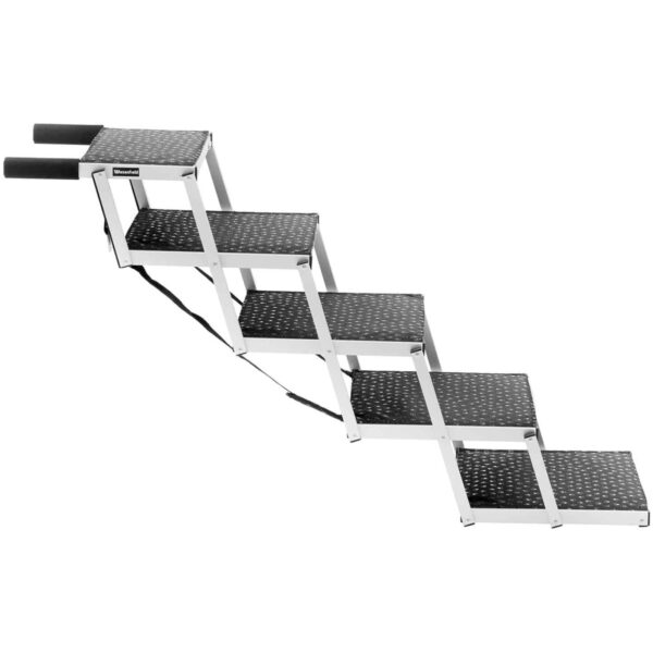 Schody dla psa do samochodu składane aluminiowe wys. 71 cm do 68 kg - 5 stopni 5 10280384 5