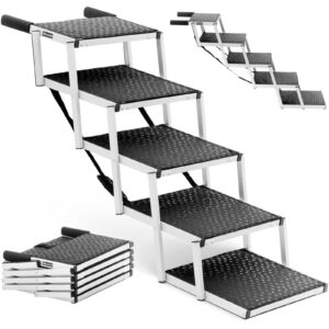Schody dla psa do samochodu składane aluminiowe wys. 71 cm do 68 kg - 5 stopni 7 Schody dla psa do samochodu składane aluminiowe wys. 71 cm do 68 kg - 5 stopni - obrazek 1