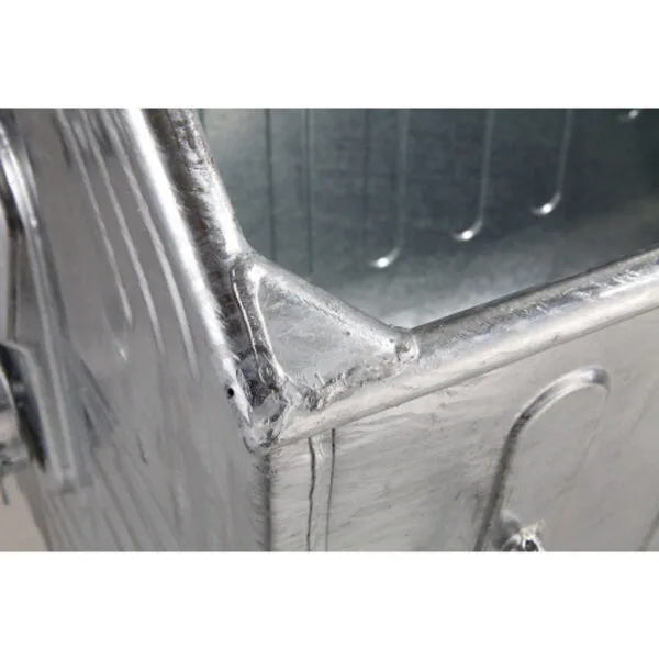 Metalowy kontener na odpady śmieci popiół ogniotrwały 1100L EU 8 1132 8