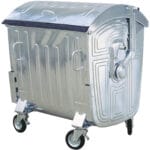 1132 meva metalowy kontener na odpady smieci popiol ogniotrwaly 1100l