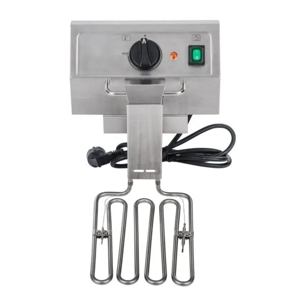 Frytownica elektryczna podwójna z kranami spustowymi termostat EGO 2x8L 1 1153 2