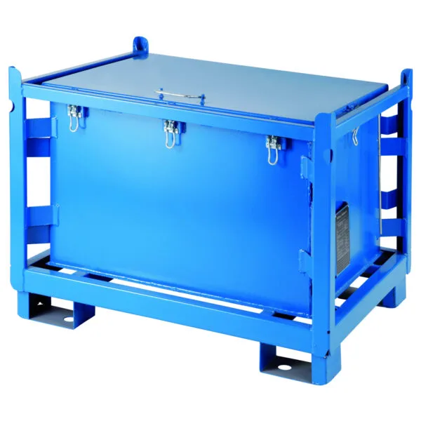 Metalowy atestowany kontener kwasoodporny skrzynia na akumulatory 120x100x91cm 500L 1 1254 1