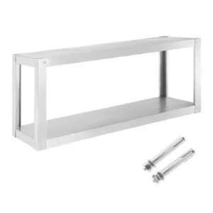Półka wisząca ścienna podwójna 38 x 120 x 50 cm Royal Catering 5 Półka wisząca ścienna podwójna 38 x 120 x 50 cm Royal Catering - obrazek 1
